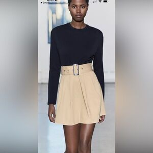 Zara belted combination short dress